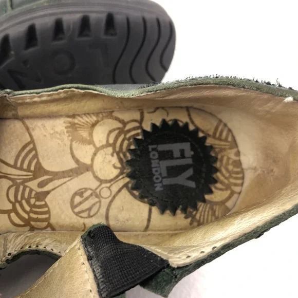 Fly London Yogo Leather Strap Wedge Booties EUR 39 - Picture 9 of 14